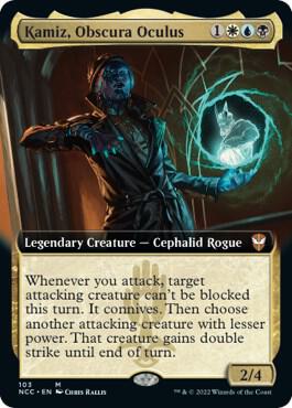 Kamiz Obscura Oculus Extended Art 103 (Commander: Streets of New Capenna)  - Foil | Good Games Modbury