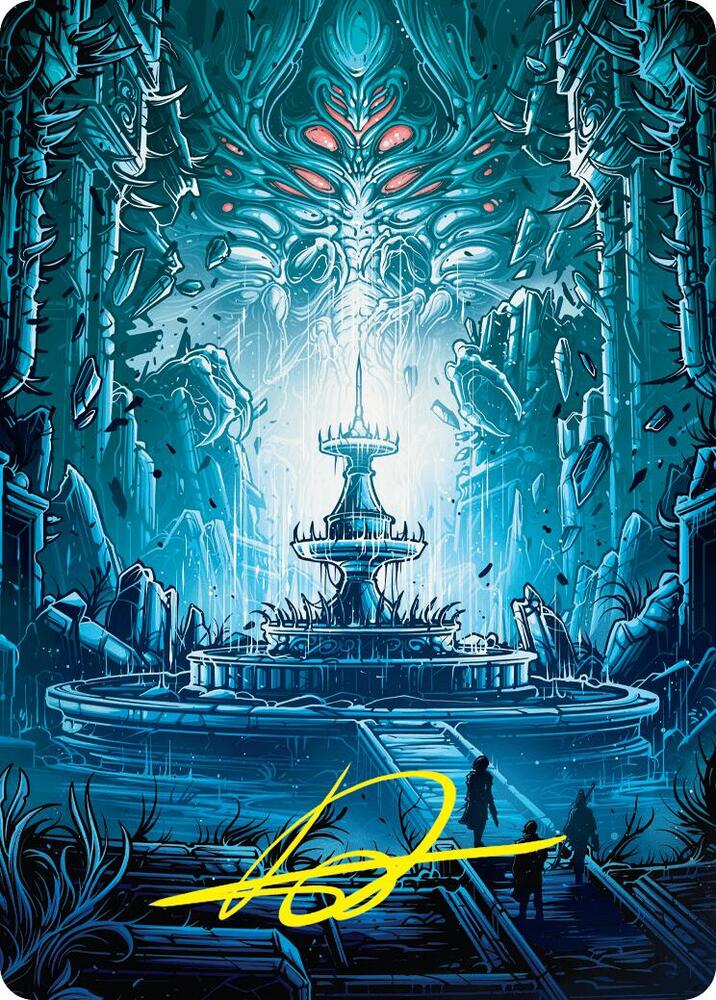 Island Art Card Gold Stamped Signature 28 (Art Series: Duskmourn: House of Horror)  | Good Games Modbury