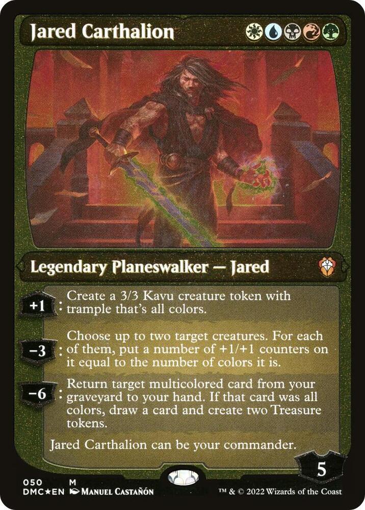 Jared Carthalion Display Commander Thick Stock 50 (Commander: Dominaria United)  - Foil | Good Games Modbury