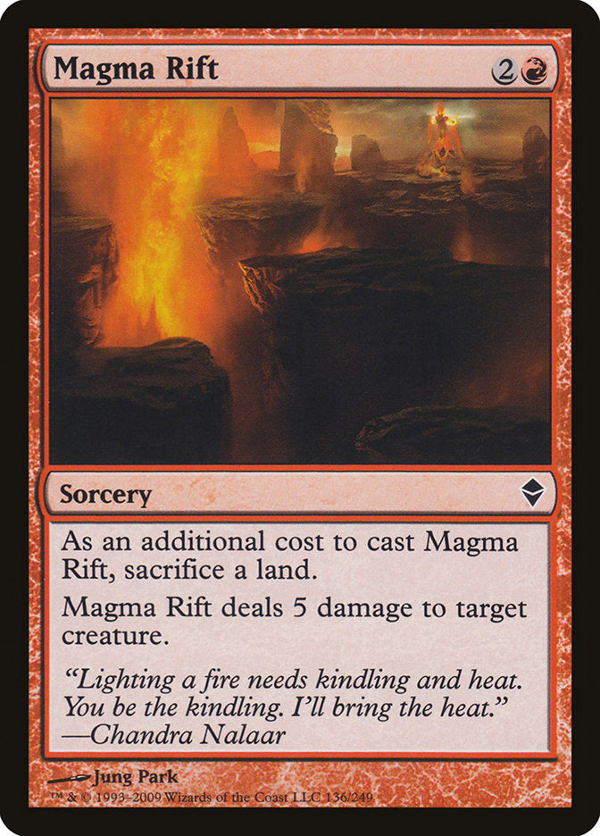 Magma Rift 136/249 (Zendikar)  - Foil | Good Games Modbury