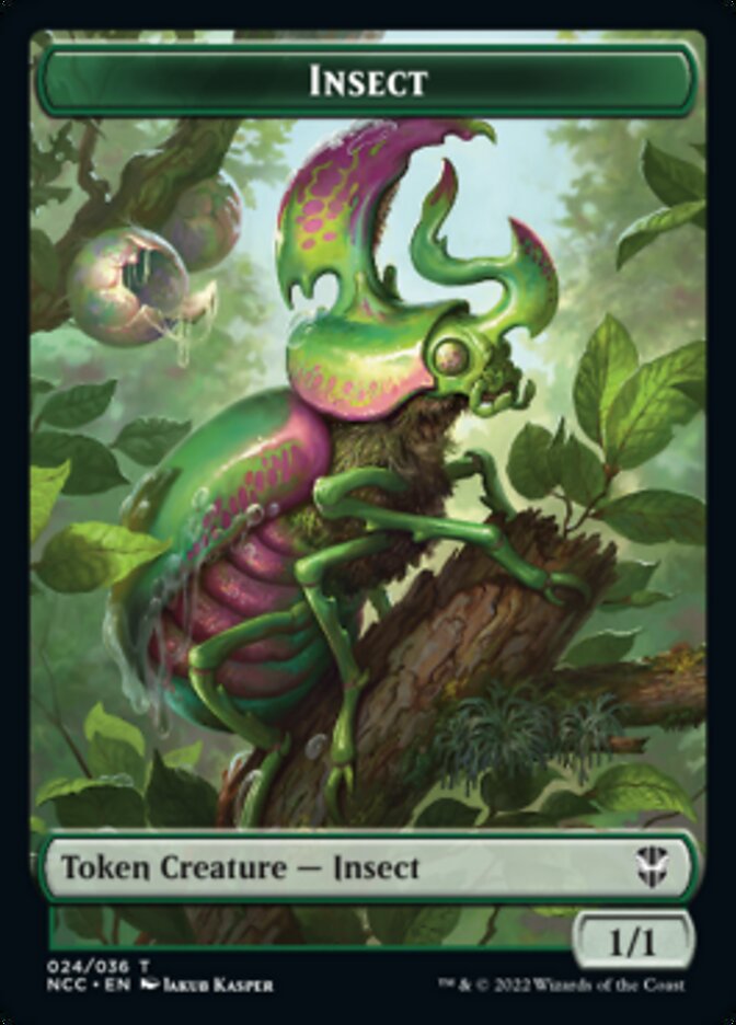 Ogre // Insect Double-Sided Token [Streets of New Capenna Commander Tokens] | Good Games Modbury