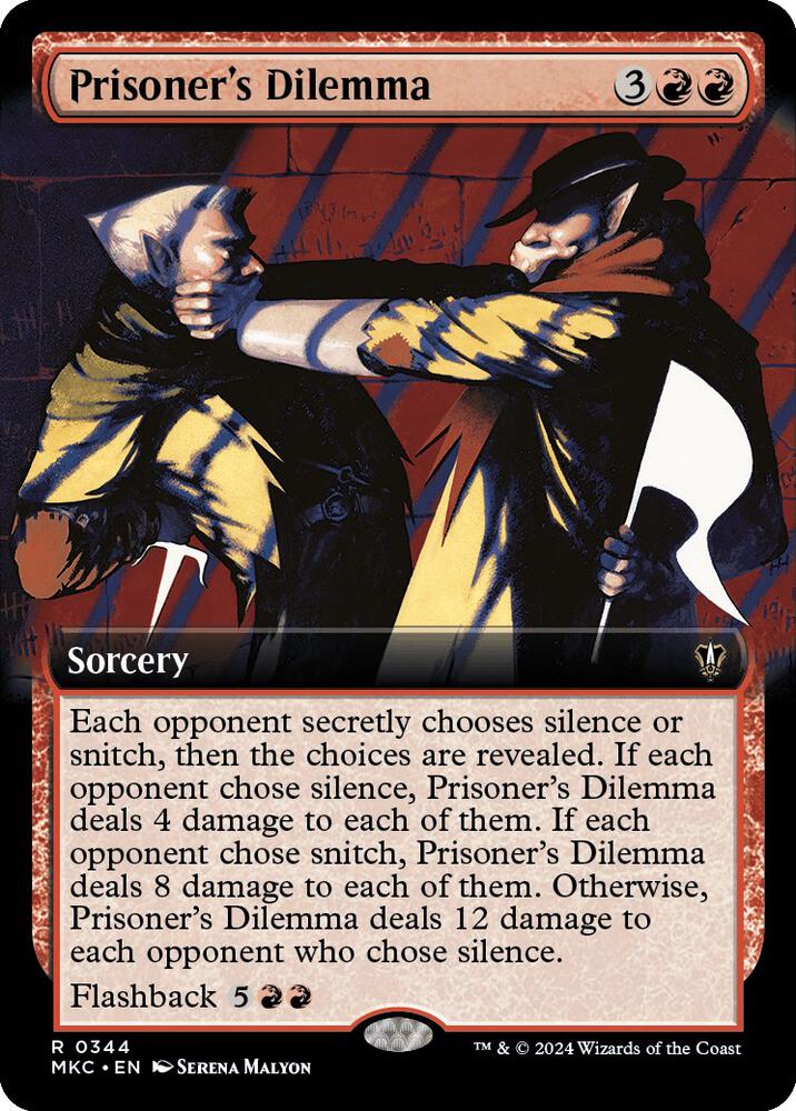 Prisoner's Dilemma 344/311 (Commander: Murders at Karlov Manor)  - Extended Art | Good Games Modbury
