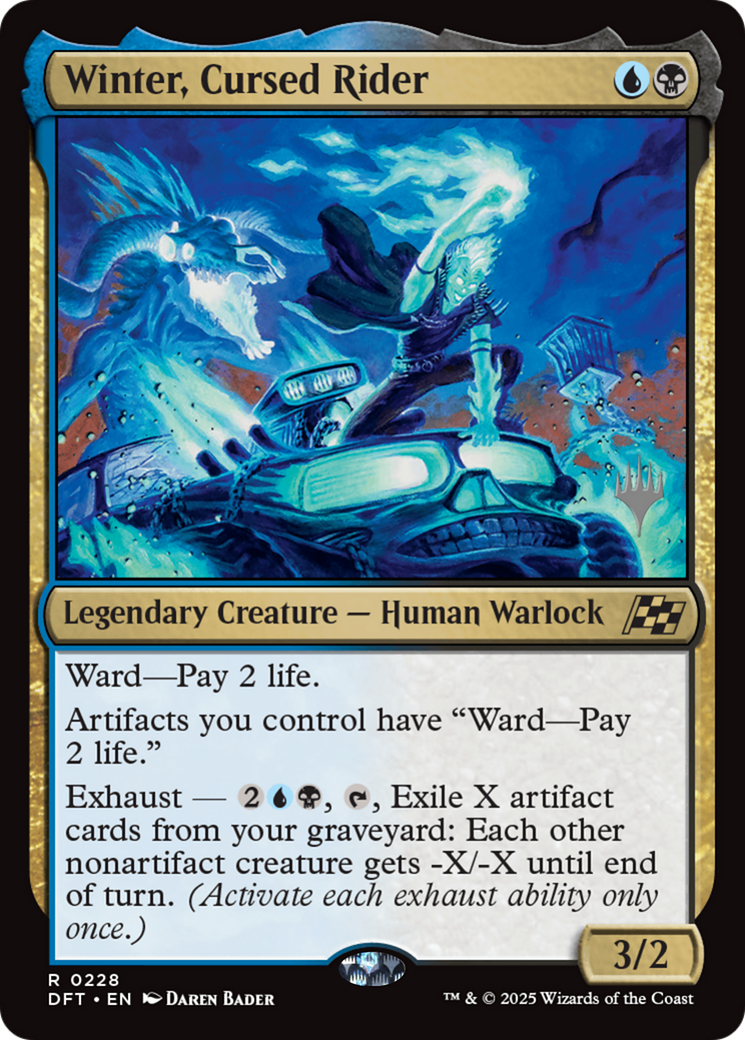 Winter, Cursed Rider [Aetherdrift Promos] | Good Games Modbury