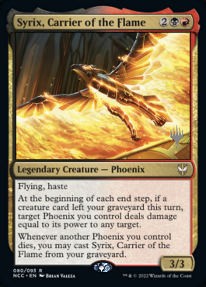 Syrix, Carrier of the Flame (Promo Pack) [Streets of New Capenna Commander Promos] | Good Games Modbury