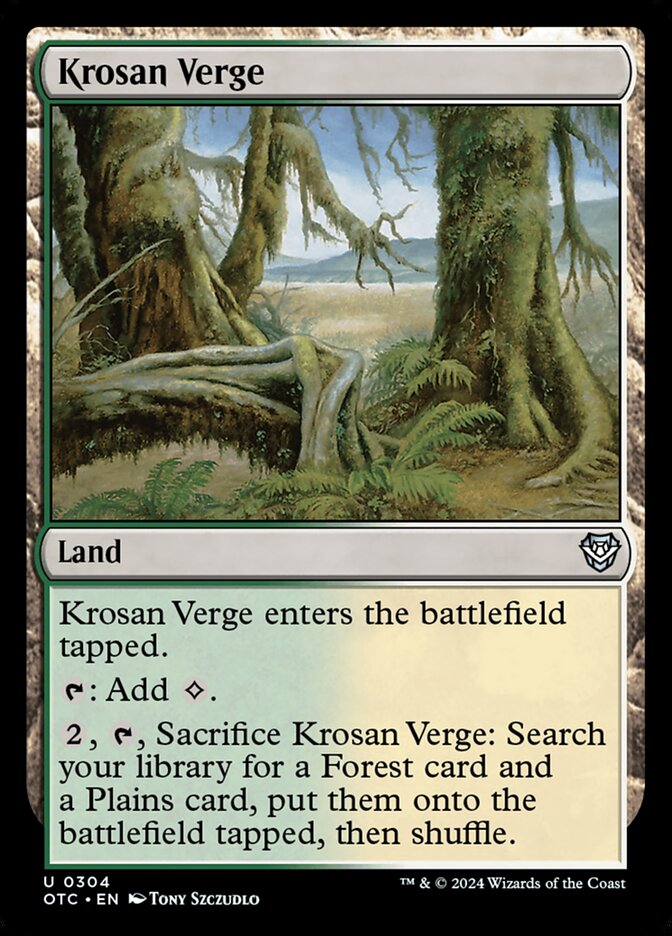 Krosan Verge 304/342 (Commander: Outlaws of Thunder Junction)  | Good Games Modbury