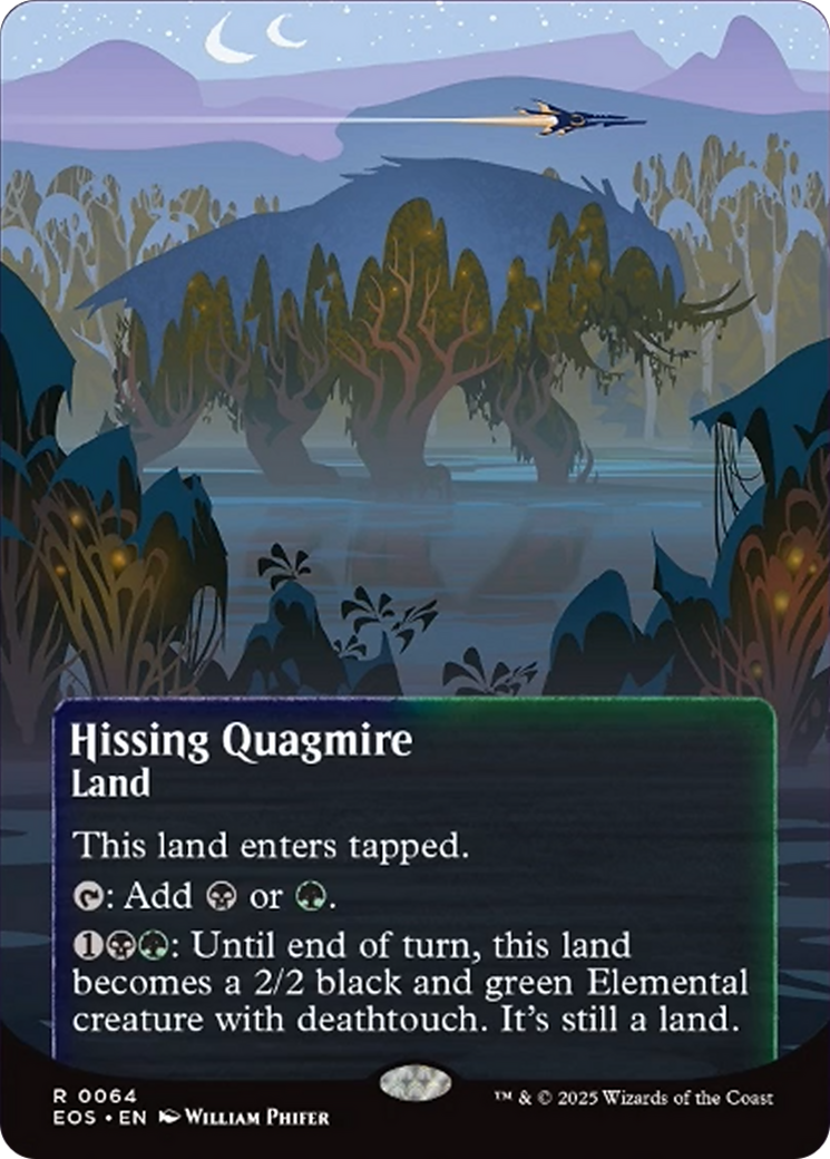 Hissing Quagmire (0064) (Borderless) [Edge of Eternities: Stellar Sights] | Good Games Modbury