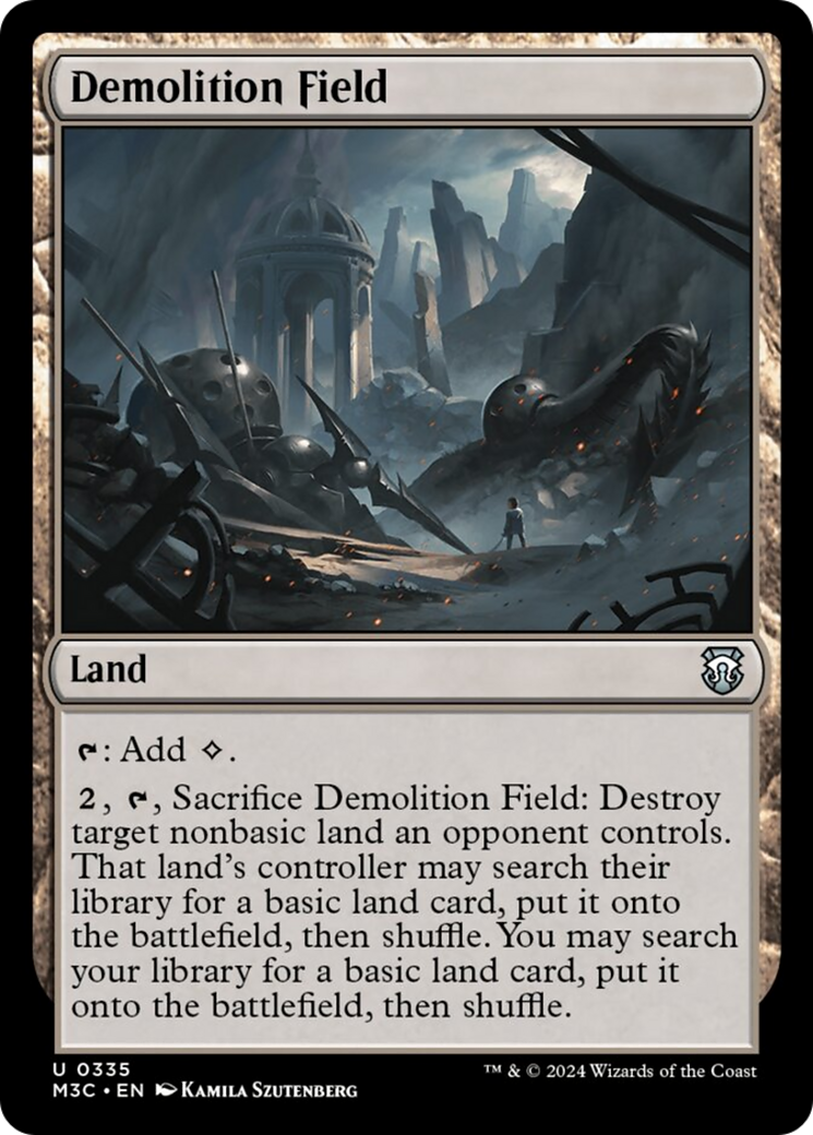 Demolition Field (Ripple Foil) [Modern Horizons 3 Commander] | Good Games Modbury