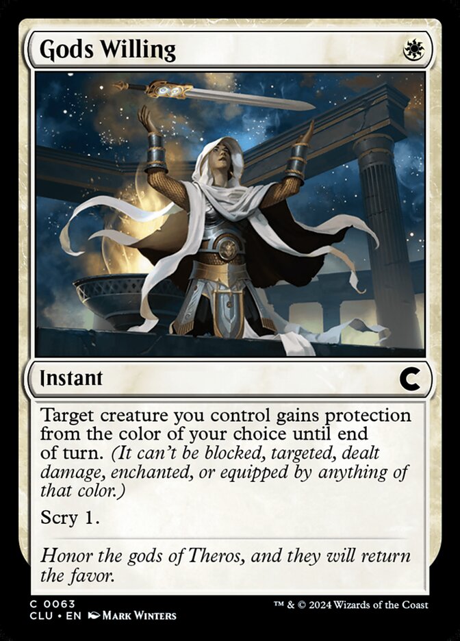 Gods Willing 63/284 (Ravnica: Clue Edition)  | Good Games Modbury