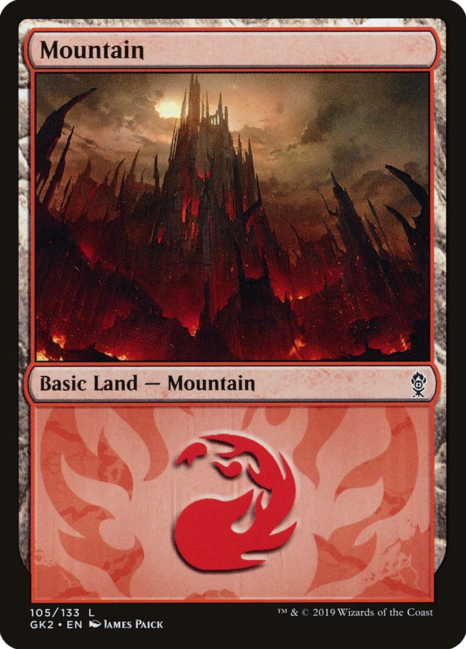 Mountain (105) [Ravnica Allegiance Guild Kit] | Good Games Modbury