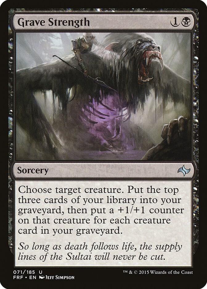 Grave Strength 71/185 (Fate Reforged)  - Foil | Good Games Modbury
