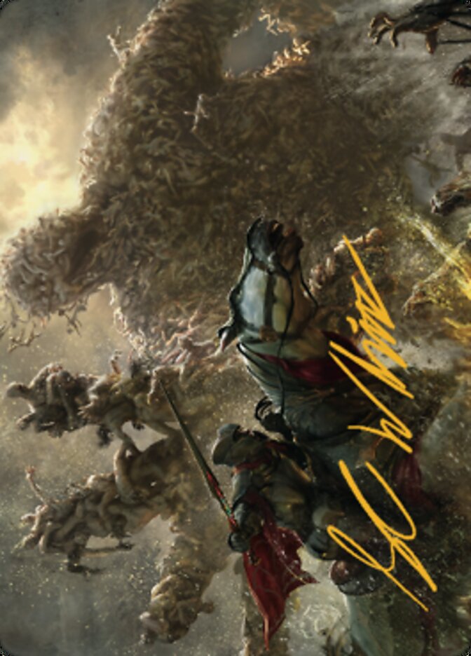 Writhing Necromass Art Card (Gold-Stamped Signature) [Dominaria United Art Series] | Good Games Modbury