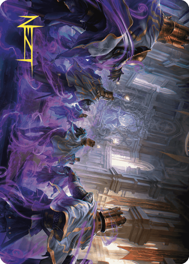 Eerie Interference Art Card (Gold-Stamped Signature) [Wilds of Eldraine Art Series] | Good Games Modbury