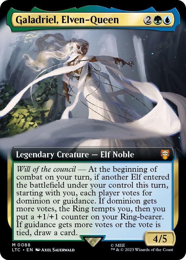 Galadriel, Elven-Queen 88/347 (Commander: The Lord of the Rings: Tales of Middle-earth)  - Extended Art Foil | Good Games Modbury