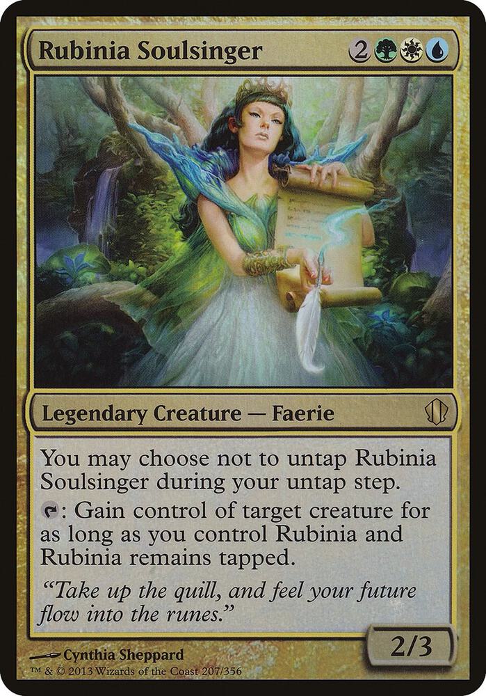 Rubinia Soulsinger Commander 2013 207/15 (Oversize Cards)  - Foil | Good Games Modbury