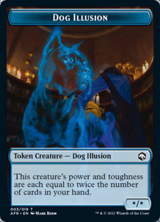 Dog Illusion // Vecna Double-Sided Token [Dungeons & Dragons: Adventures in the Forgotten Realms Tokens] | Good Games Modbury