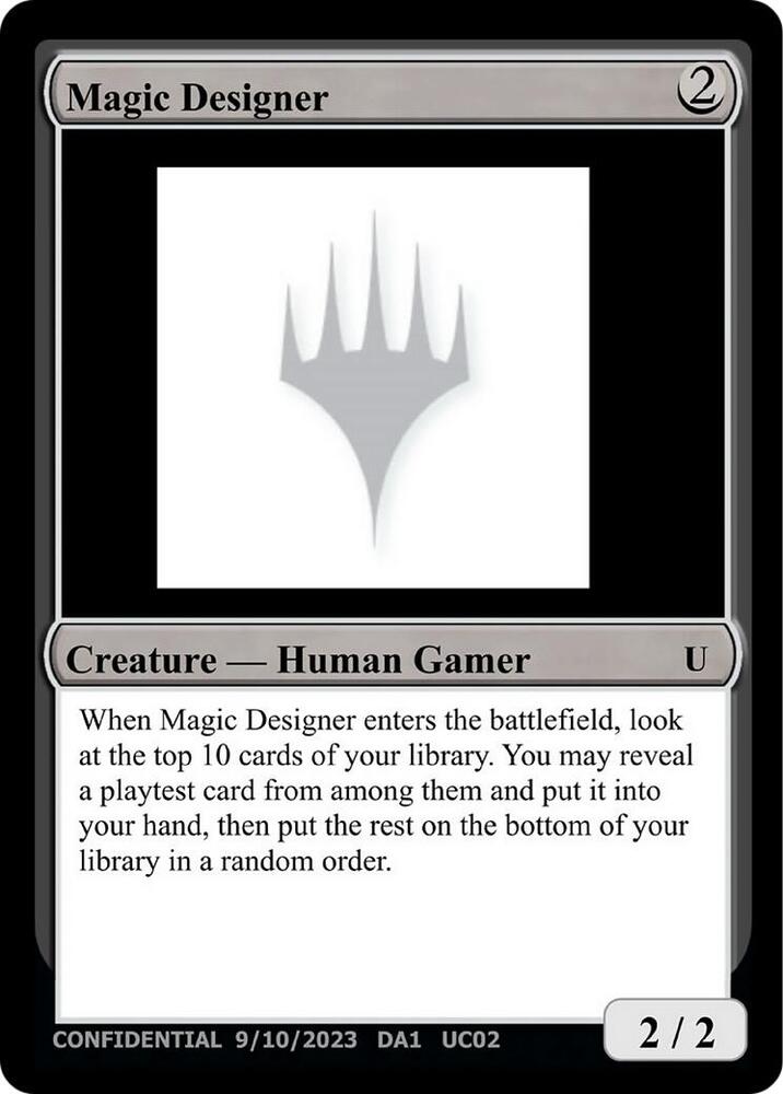 Magic Designer UC02/477 (Un-Known Event Playtest Cards)  | Good Games Modbury