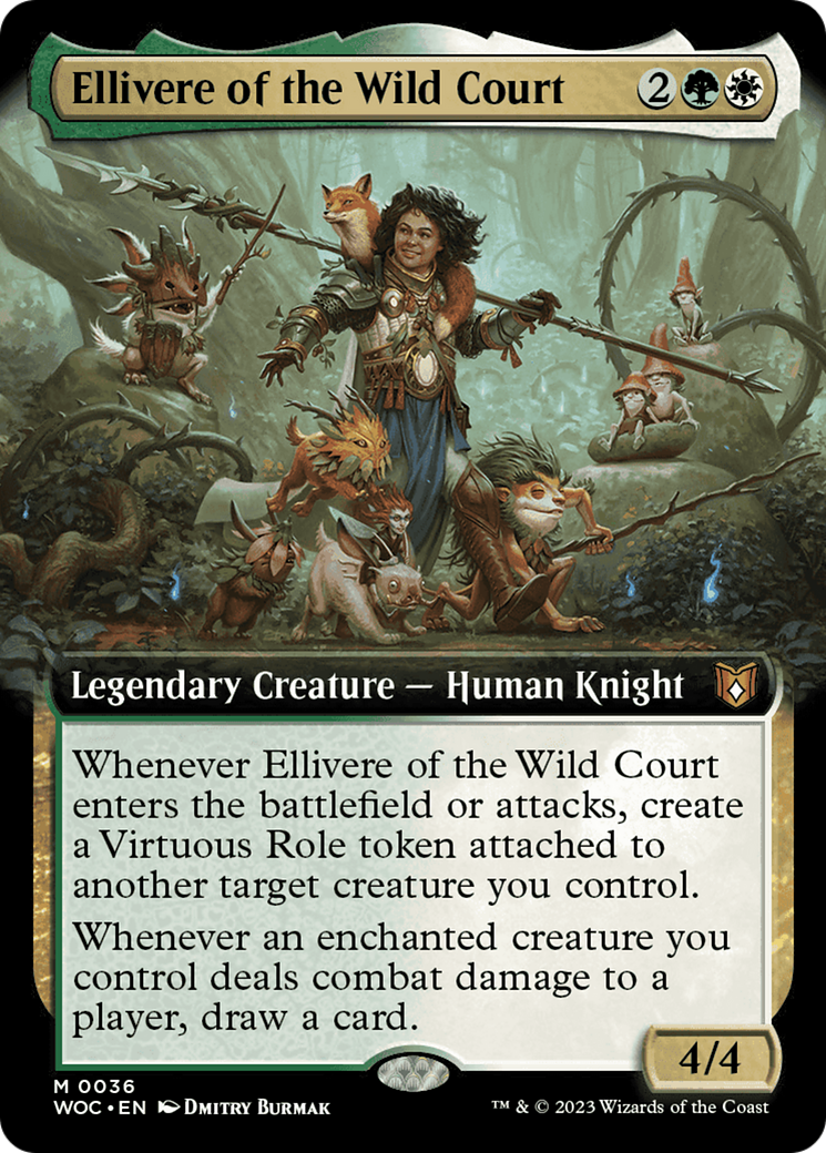 Ellivere of the Wild Court (Extended Art) [Wilds of Eldraine Commander] | Good Games Modbury