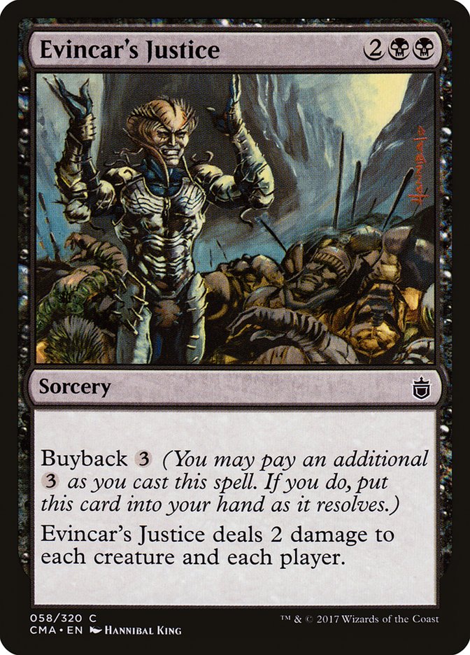 Evincar's Justice 58/320 (Commander Anthology)  | Good Games Modbury