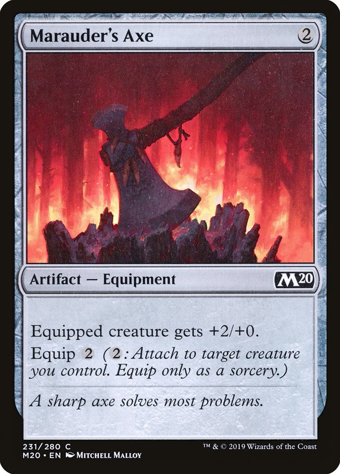 Marauder's Axe [Core Set 2020] | Good Games Modbury