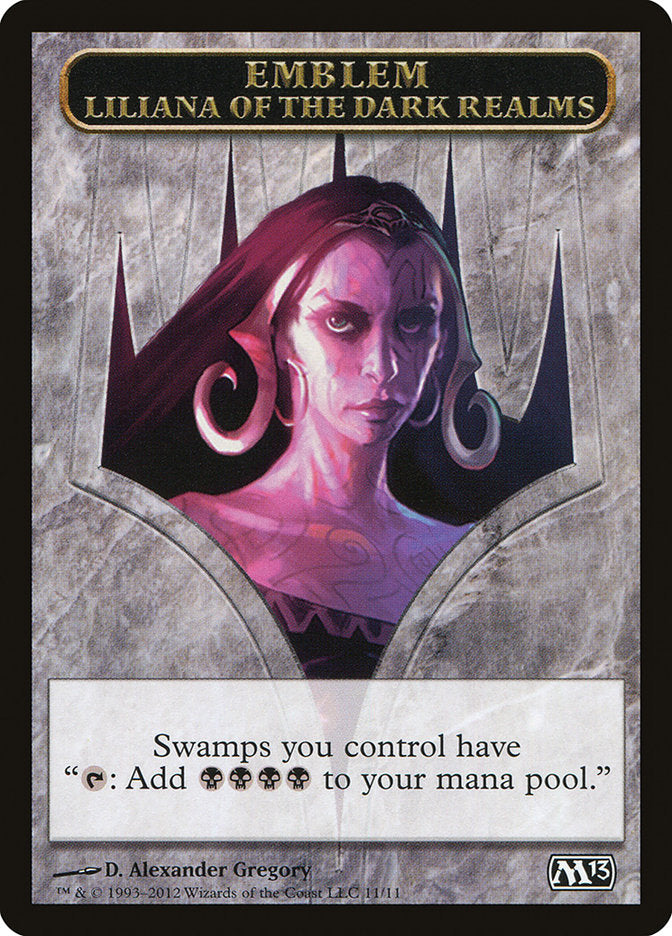 Liliana of the Dark Realms Emblem [Magic 2013 Tokens] | Good Games Modbury