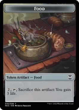 Food Citizen Double Sided Token 35 // 12 (Commander: Streets of New Capenna)  | Good Games Modbury
