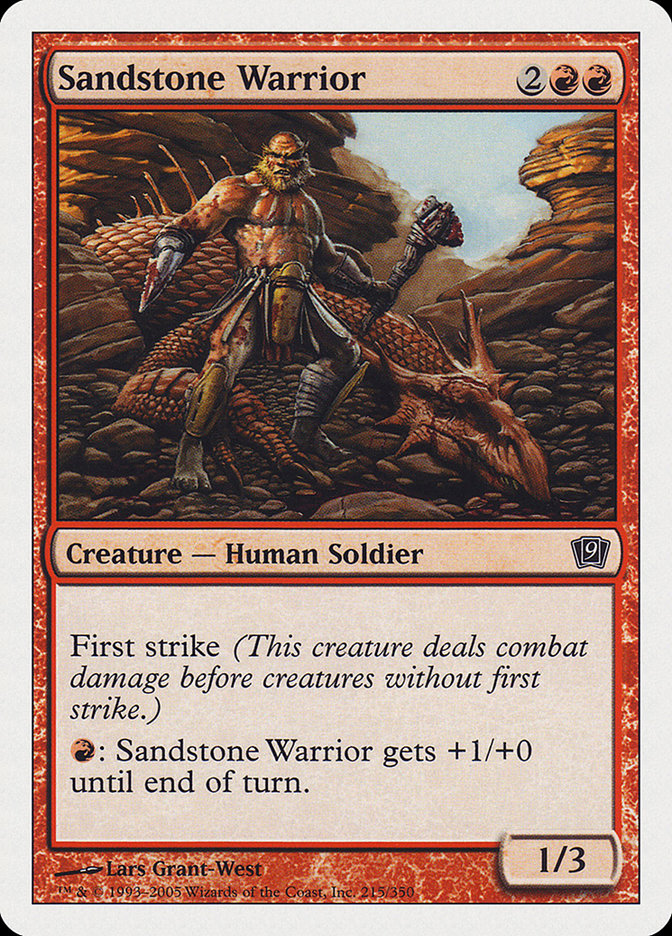Sandstone Warrior [Ninth Edition] | Good Games Modbury