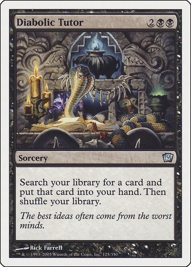 Diabolic Tutor 125 (9th Edition)  | Good Games Modbury