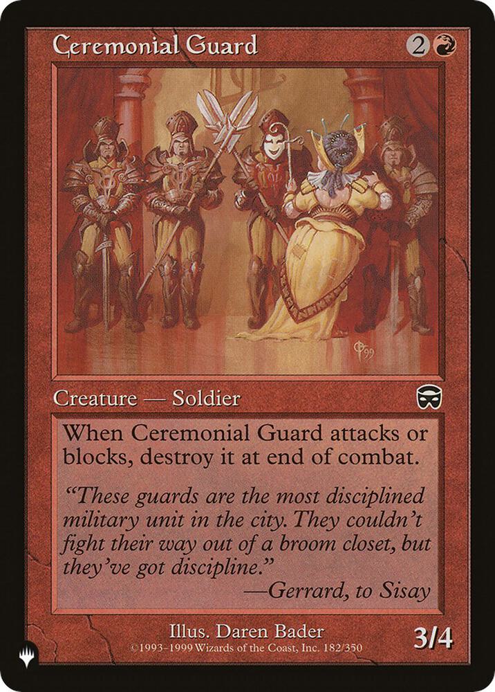 Ceremonial Guard MMQ-182/5075 (The List Reprints)  | Good Games Modbury