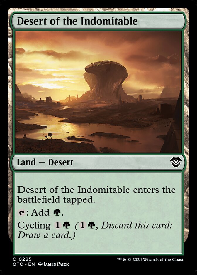 Desert of the Indomitable 285/342 (Commander: Outlaws of Thunder Junction)  | Good Games Modbury