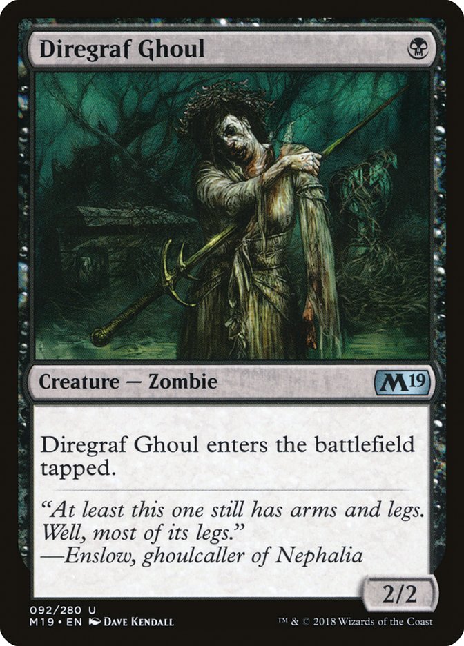 Diregraf Ghoul [Core Set 2019] | Good Games Modbury