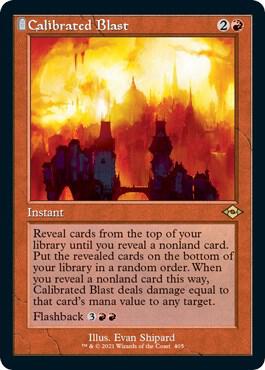 Calibrated Blast Retro Frame Foil Etched 405 (Modern Horizons 2)  - Foil | Good Games Modbury