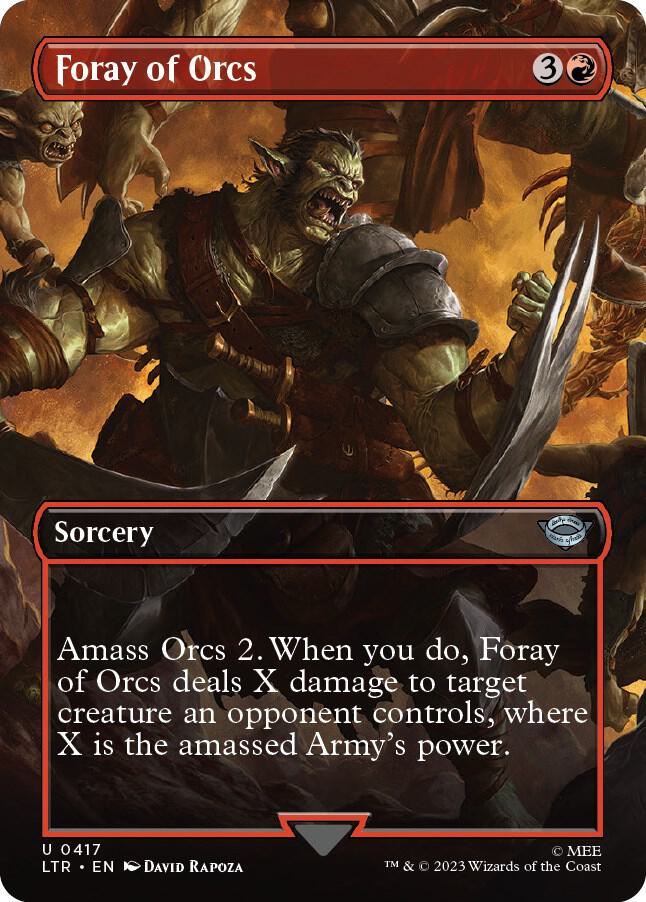 Foray of Orcs 417 (Universes Beyond: The Lord of the Rings: Tales of Middle-earth)  - Borderless | Good Games Modbury