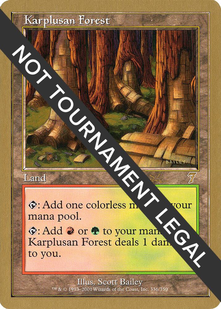 Karplusan Forest 2001 Jan Tomcani 7ED jt336/138 (World Championship Decks)  | Good Games Modbury