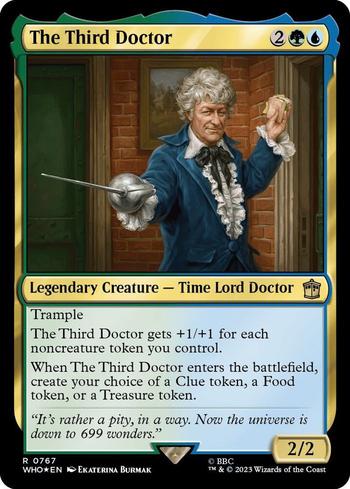 The Third Doctor 767/331 (Universes Beyond: Doctor Who)  - Surge Foil | Good Games Modbury