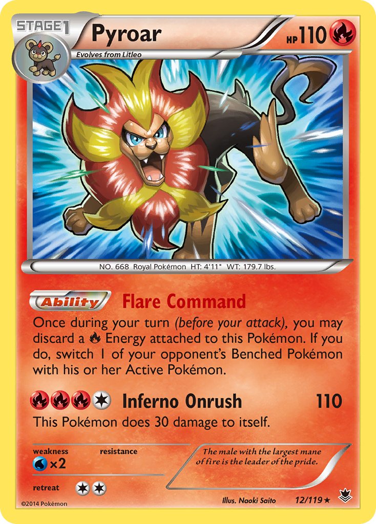 Pyroar (12/119) (Theme Deck Exclusive) [XY: Phantom Forces] | Good Games Modbury