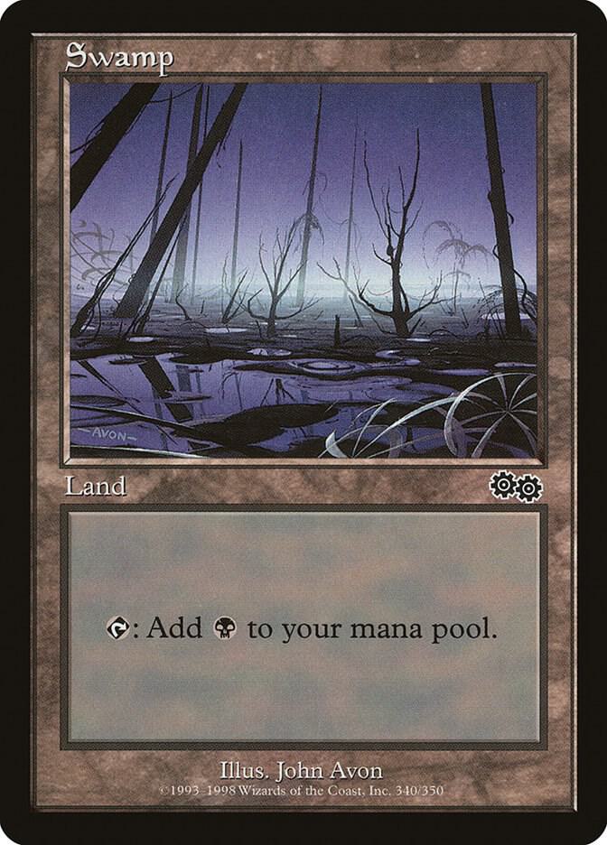 Swamp 340/350 (Urza's Saga)  | Good Games Modbury