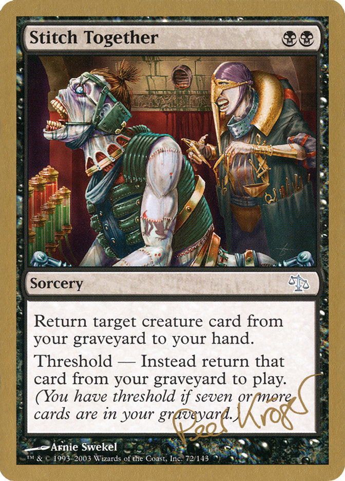 Stitch Together (Peer Kroger) [World Championship Decks 2003] | Good Games Modbury