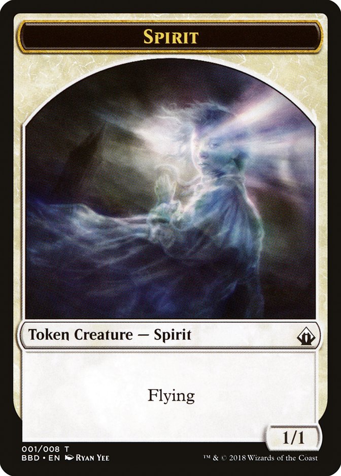 Spirit Token [Battlebond Tokens] | Good Games Modbury