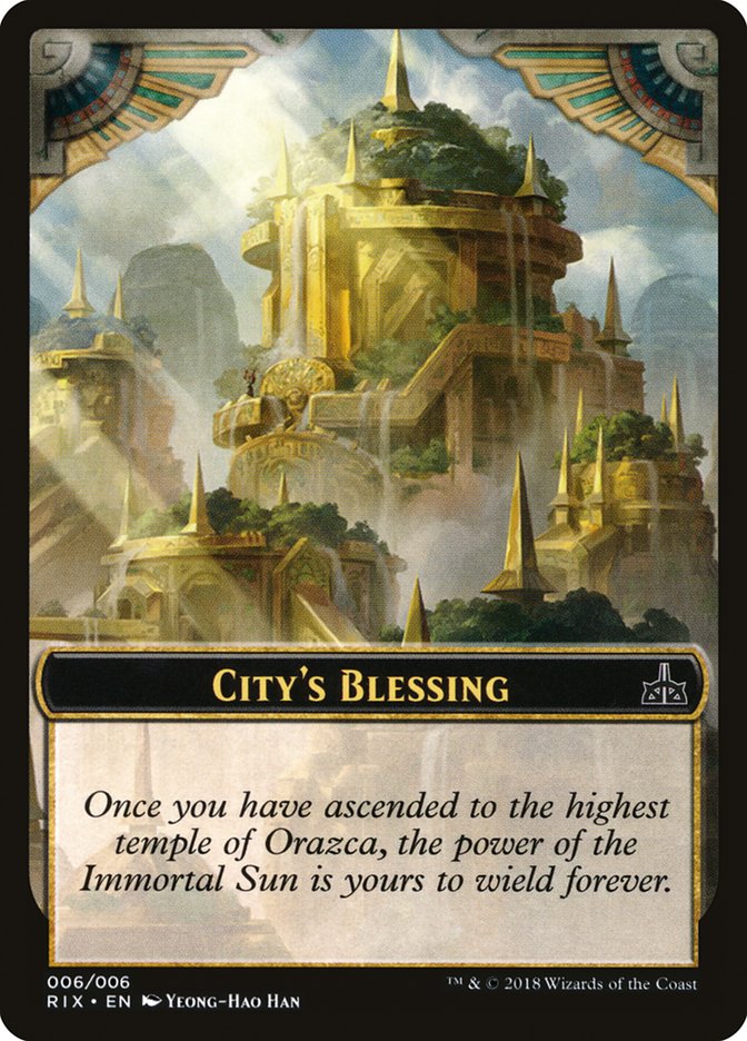 City's Blessing [Rivals of Ixalan Tokens] | Good Games Modbury