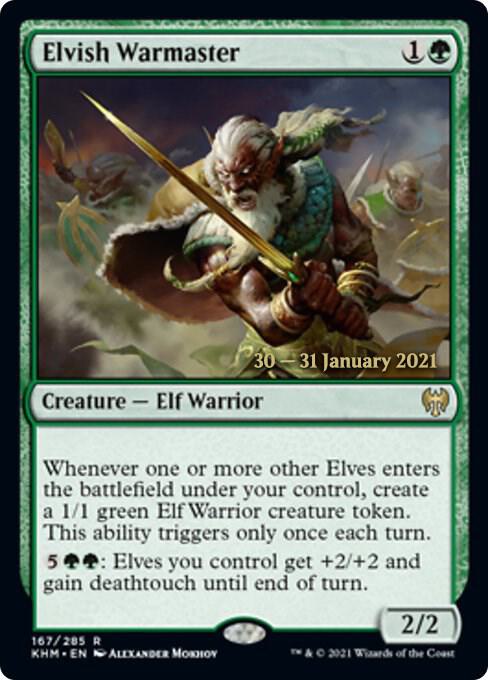 Elvish Warmaster 167s/1 (Prerelease Cards)  - Foil | Good Games Modbury
