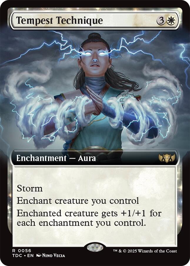 Tempest Technique 56 (Commander: Tarkir: Dragonstorm)  - Extended Art | Good Games Modbury