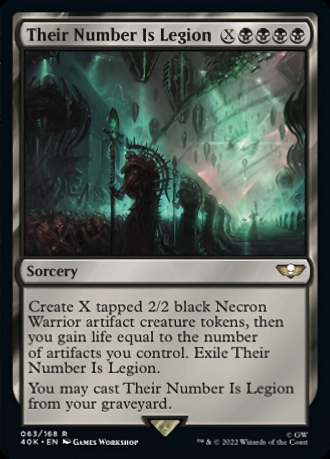 Their Number Is Legion (Surge Foil) [Universes Beyond: Warhammer 40,000] | Good Games Modbury