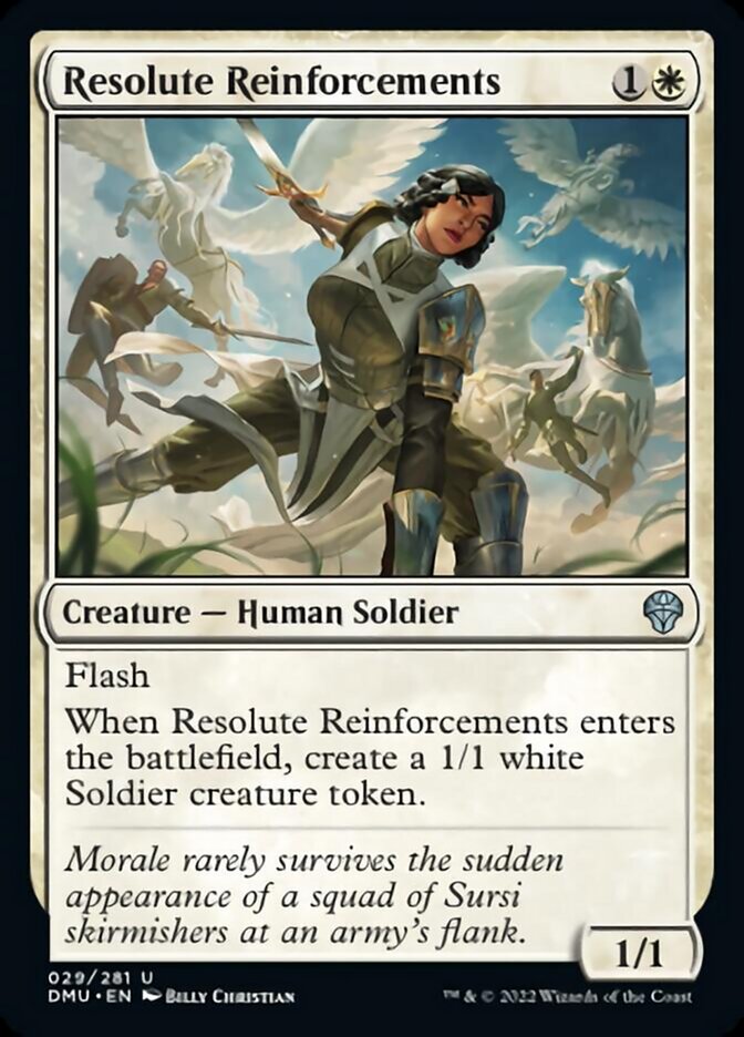 Resolute Reinforcements [Dominaria United] | Good Games Modbury