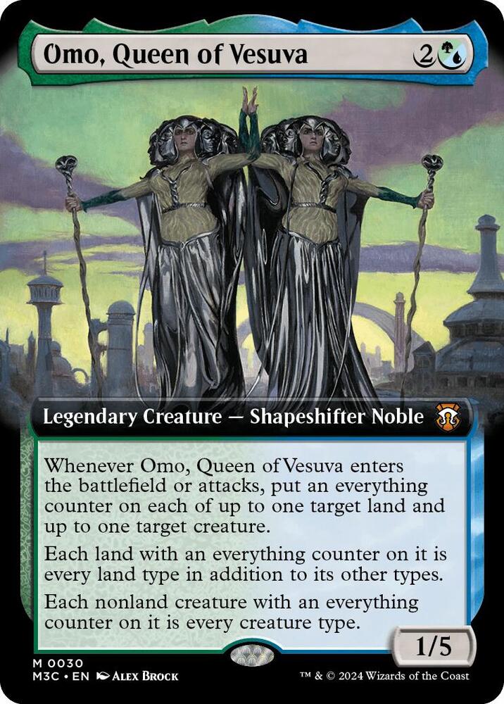 Omo, Queen of Vesuva 30/411 (Commander: Modern Horizons 3)  - Extended Art | Good Games Modbury