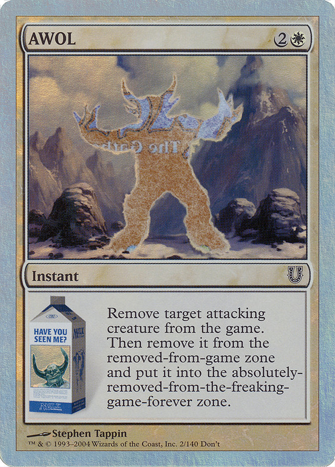AWOL (Alternate Foil) [Unhinged] | Good Games Modbury