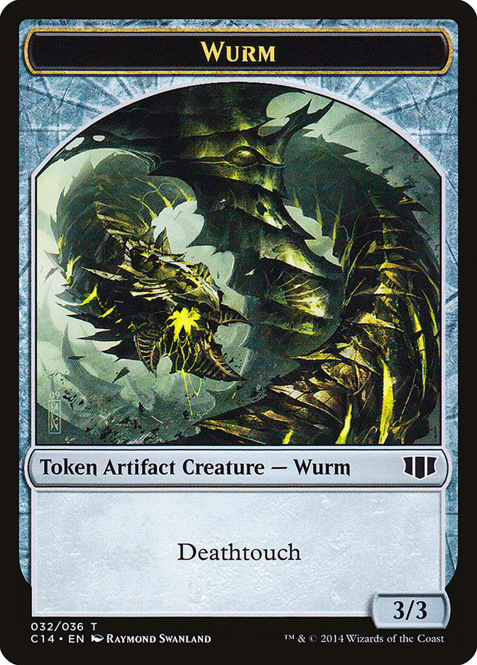 Wurm (032/036) // Goat Double-Sided Token [Commander 2014 Tokens] | Good Games Modbury