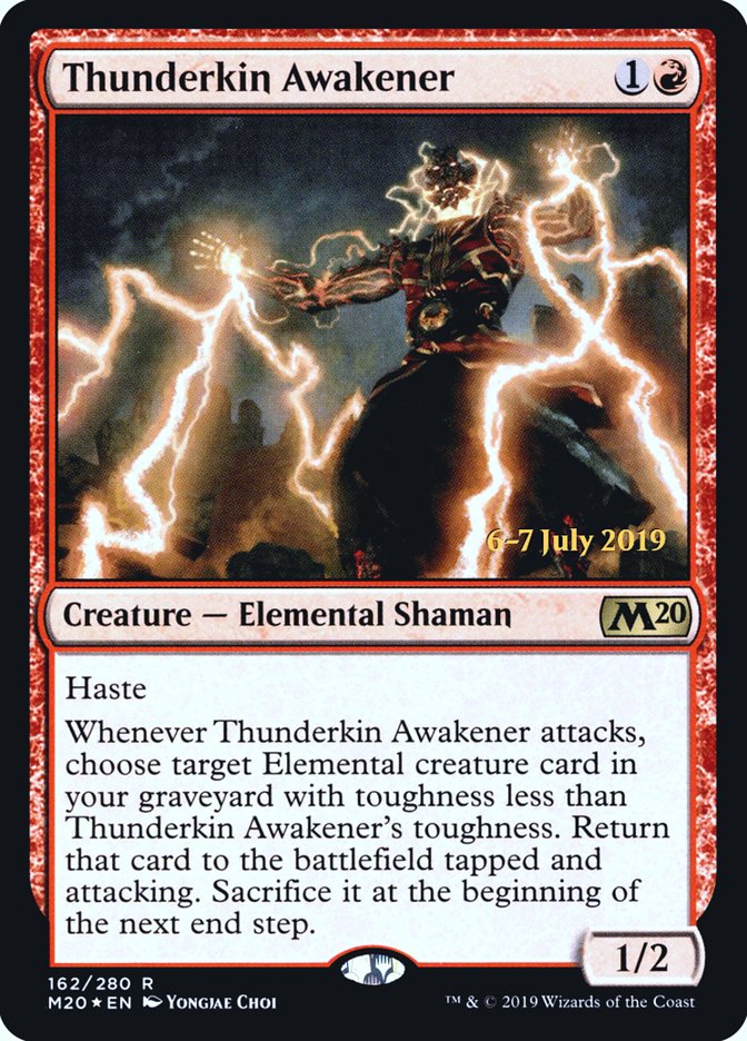 Thunderkin Awakener [Core Set 2020 Prerelease Promos] | Good Games Modbury