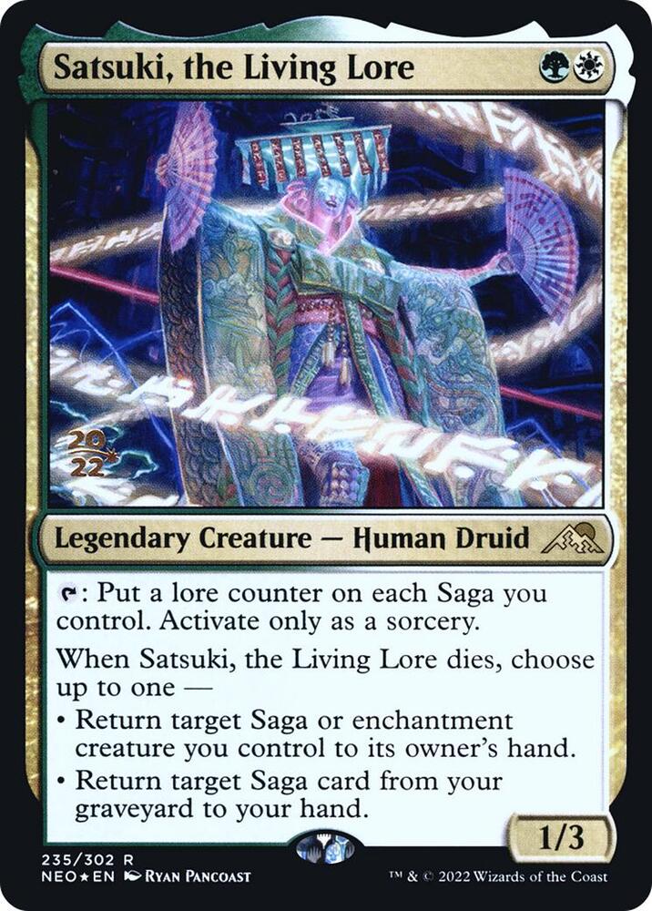 Satsuki the Living Lore 235s/157 (Prerelease Cards)  - Foil | Good Games Modbury
