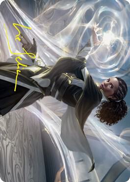 Clever Lumimancer Art Card Gold Stamped Signature 2 (Art Series: Strixhaven)  | Good Games Modbury