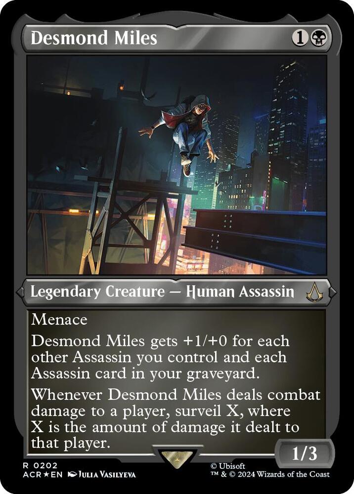 Desmond Miles 202 (Universes Beyond: Assassin's Creed)  - Etched Foil | Good Games Modbury